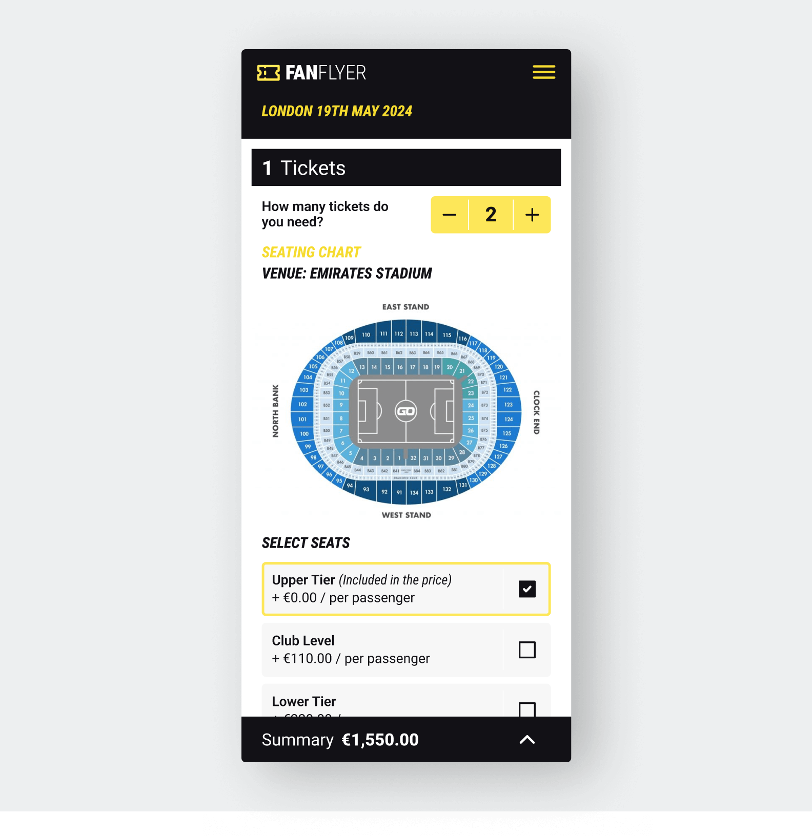 Mobile UI